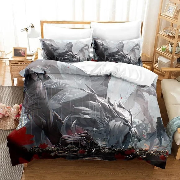 Game ENDER LILIES Quietus of the Knights Bedding Set three-piece set Adult Kid Bedroom Duvet cover Sets Bed Sheets