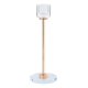 thumbnail image 2 of Pack 3 Porta Vela Candelabro Set 3 Candelabros Vidrio Dorado, 2 of 3