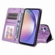 thumbnail image 4 of Funda tipo cartera FOXDOCK para Samsung Galaxy M54 5G , diseño girasol en relieve, cuero PU, cierre magnético, soporte y tarjetero, 4 of 5