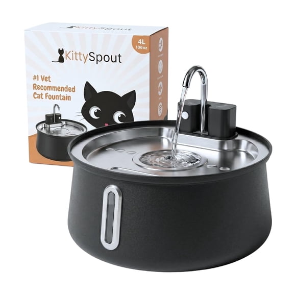 Fuente para Gatos KittySpout 4 L Acero Inoxidable Sin Cables