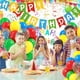 thumbnail image 5 of Banner de cumpleaños Woizoeiy rojo, verde, azul y amarillo DIY, 5 of 7