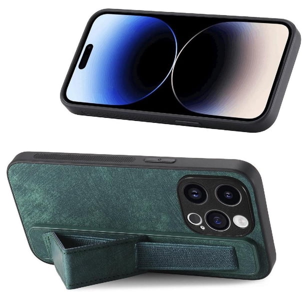 Funda Protectora con Correa para iPhone 14 Pro Max Resistente a Golpes Verde