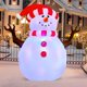 thumbnail image 3 of Muñeco de nieve inflable navideño GOOSH de 1,5 m con luz giratoria, 3 of 6