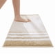 thumbnail image 1 of Xiao Hua Tapete de Piso a Rayas Antideslizante para Baño, coral Caqui, Esponjoso y Suave, Lavable a Máquina, Fuerte Absorción de Agua 24 inches x 16 inches, 1 Pieza, 1 of 4