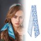 thumbnail image 2 of Unique Bargains 1 Pc Diadema Flor de Ciruelo Cinta Larga para Mujeres Azul, 2 of 6