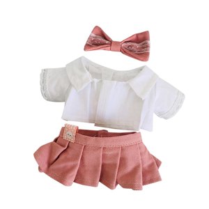 Magideal - Ropa Para Muñecas De Peluche De 20 Cm, Falda Para Muñecas, Conjuntos, Accesorios Para Muñecas De Peluche, Ropa Para Hacer Tú Mismo, Juguete Bonito , Conjunto De Uniforme De Muñeca