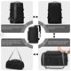 thumbnail image 4 of Bolsa de gimnasio MIYCOO para hombre y mujer, mochila de viaje, negra, 4 of 6