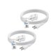 thumbnail image 1 of Cable de alimentación BN-LINK 1,8 m 3 tomas 2 unidades blanco, 1 of 8