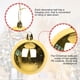 thumbnail image 4 of 100 bolas navideñas para árbol de Navidad, delicado juego de adornos navideños artesanales de plástico irrompible para Año Nuevo, fiestas de bodas y otras festividades., 4 of 5