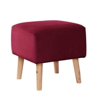Latam Home - Pouf Burdeos Tela Velvet Burdeo