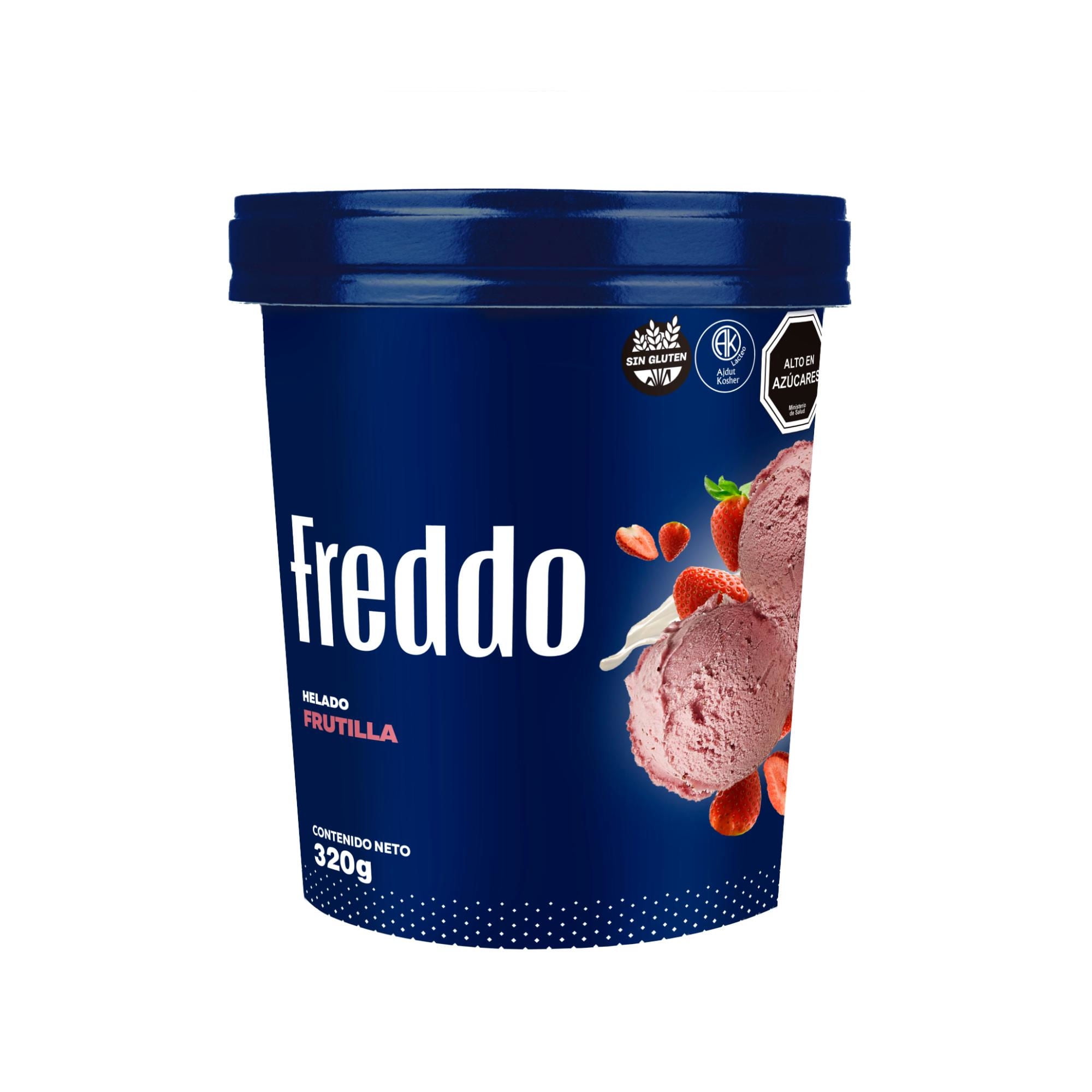 Helado Frutilla Pote 320 g Freddo