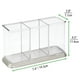 thumbnail image 3 of Soporte para cubiertos mDesign Hyde Collection, transparente y cepillado, 3 of 3