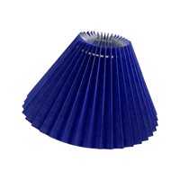 Magideal - Pantalla Plisada Moderna E27, Pantalla De Lámpara De Tela, Cubiertas De Piezaza, Pantalla De Lámpara De Tejado, Clip Para Lámpara De Piezaza De Oficina, Reemplazo Azul