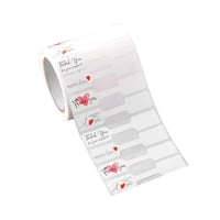 Ioensy - 1 Rollo De 500 Etiquetas Para Anillos, Etiquetas Adhesivas Para Precios De Joyería, Para Manualidades, Anillos, Joyas, Color Rosa