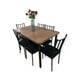 thumbnail image 3 of Comedor Metal Madera Ranco 6 Sillas Negro, 3 of 4