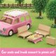 thumbnail image 4 of Furgoneta de pícnic familiar Calico Critters para muñecas, ¡vehículo de juguete con capacidad para hasta 10 figuras coleccionables!, 4 of 8