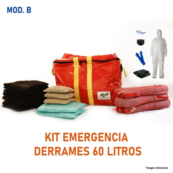 Kit Emergencia Derrame 60b Litros