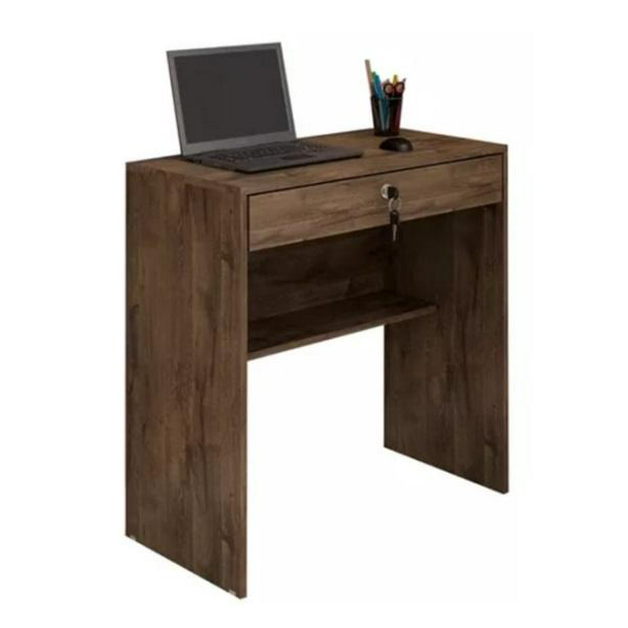 Tododescuento - Escritorio Slim 1 Cajon Cafe , Home Office, Dormitorio