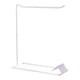 thumbnail image 3 of Organizador De Joyas Soporte De Exhibición Colgador De Metal Para Collar Diadema Llaveros 1 Fila Blanco 19x8x22,5 Cm, 3 of 5