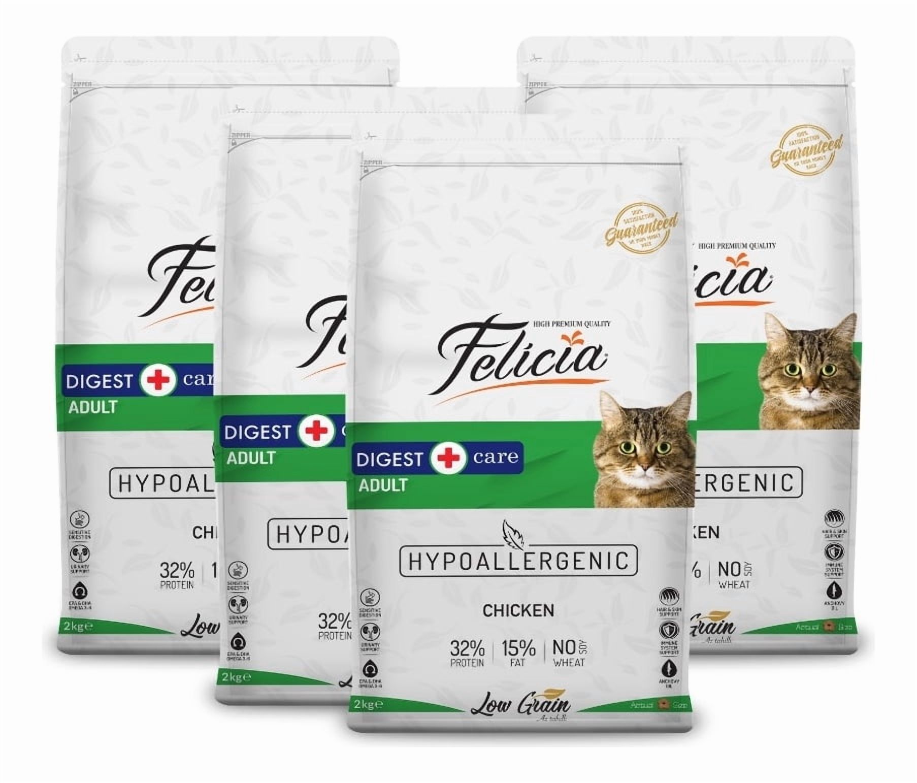 Pack X 4 - Alimento Felicia Hipoalergénico Gato - Pollo