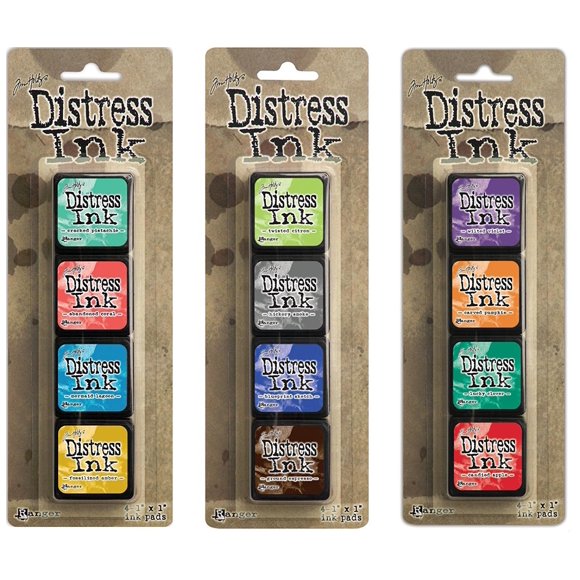 Kits de Almohadillas de Tinta Mini Ranger Tim Holtz Distress #13-15