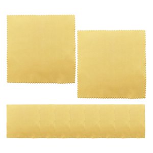 Magideal - 10X Paños Para Gafas, Paños De Limpieza Para Teléfonos, Paños De Limpieza De Gafas De Microfibra Lavables Reutilizables Para Pantallas De Cámaras De Amarillo