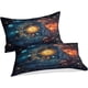 thumbnail image 3 of Juego De Funda Nórdica Astrolabio 3d Para Los Doce Signos Del Zodiaco Funda Nórdica Con Fundas De Almohada Funda De Cama De Microfibra Con Cremallera, 3 of 3
