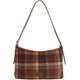 thumbnail image 1 of Bolso bandolera Harris Tweed mujer vintage cuadros hombro otoño invierno cuero bolsa trabajo viaje, 1 of 6