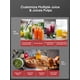 thumbnail image 4 of Extractor de jugos Juilist de boca ancha 3, 800 W, 3 velocidades, rojo, 4 of 8