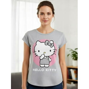 Polera Pijama Mujer Hello Kitty Gris Xl
