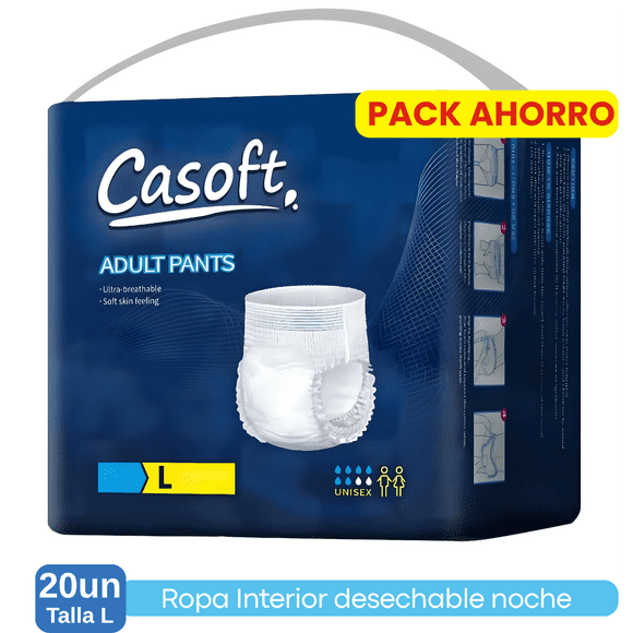 Pañales Adulto Pants Alta Absorción Uso Cotidiano X 20 Und Talla L