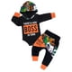 thumbnail image 2 of Baby Boys "Mommy's Little Muggle" Long Sleeves Hooded Onesie & Striped Pants, Baby Clothes Sets For Spring And Autumn, 2 of 5
