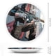 thumbnail image 2 of Bullseye Plato decorativo de porcelana fina (bone china), plato decorativo de cerámica para hogar, oficina, soporte de pared, platos decorativos para dormitorio - 6 pulgadas (15 cm), 2 of 6
