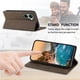thumbnail image 4 of Funda tipo cartera con bloqueo RFID para Xiaomi Poco X7 Pro Con tapa abatible, portatarjetas, cierre magnético, TPU y soporte Marrón, 4 of 6