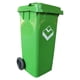 thumbnail image 1 of Contenedor Basurero 120 Lts Verde con Tapa/rueda, 1 of 5