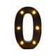 thumbnail image 1 of Lámpara De Número De Marquesina LED Negra Lámpara De Número De Marquesina Para Decoración De Dormitorio Al Aire Libre 0 5,47 X 8,58 X 1,57 Pulgadas, 1 of 3
