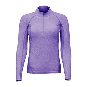 Andesland - Polera Dry Fit Con Cierre Manga Larga Mujer