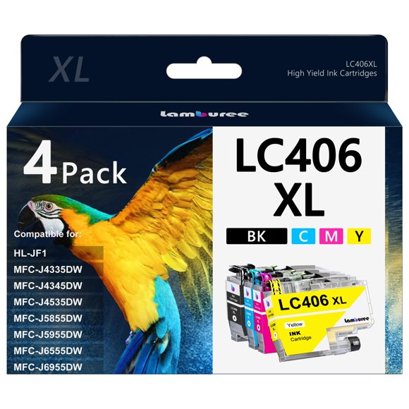 Cartuchos De Tinta Lc406xl De Alto Rendimiento Paquete De 4
