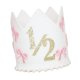 thumbnail image 1 of Corona, Sombrero Y Lazo Para 1/2 Cumplea?os, Decoración Para Ni?as, Accesorios De Fotos Para Tartas Smash Dorados, 1 of 5