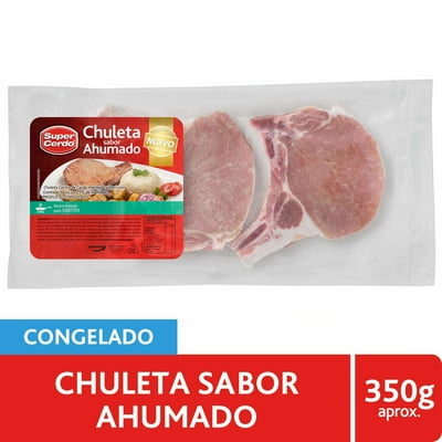 Chuleta De Cerdo Ahumada Congelada 350 G Super Cerdo