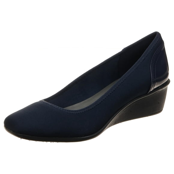 Zapato Anne Klein Wisher Wedge Pump para Mujer Azul Marino