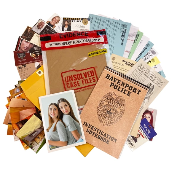 Archivos de casos sin resolver de Murder Mystery Game Gardner y Avery