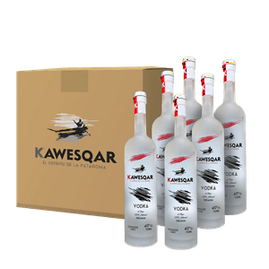 Caja 6 Unidades - Vodka Premium Kawesqar 750 Ml