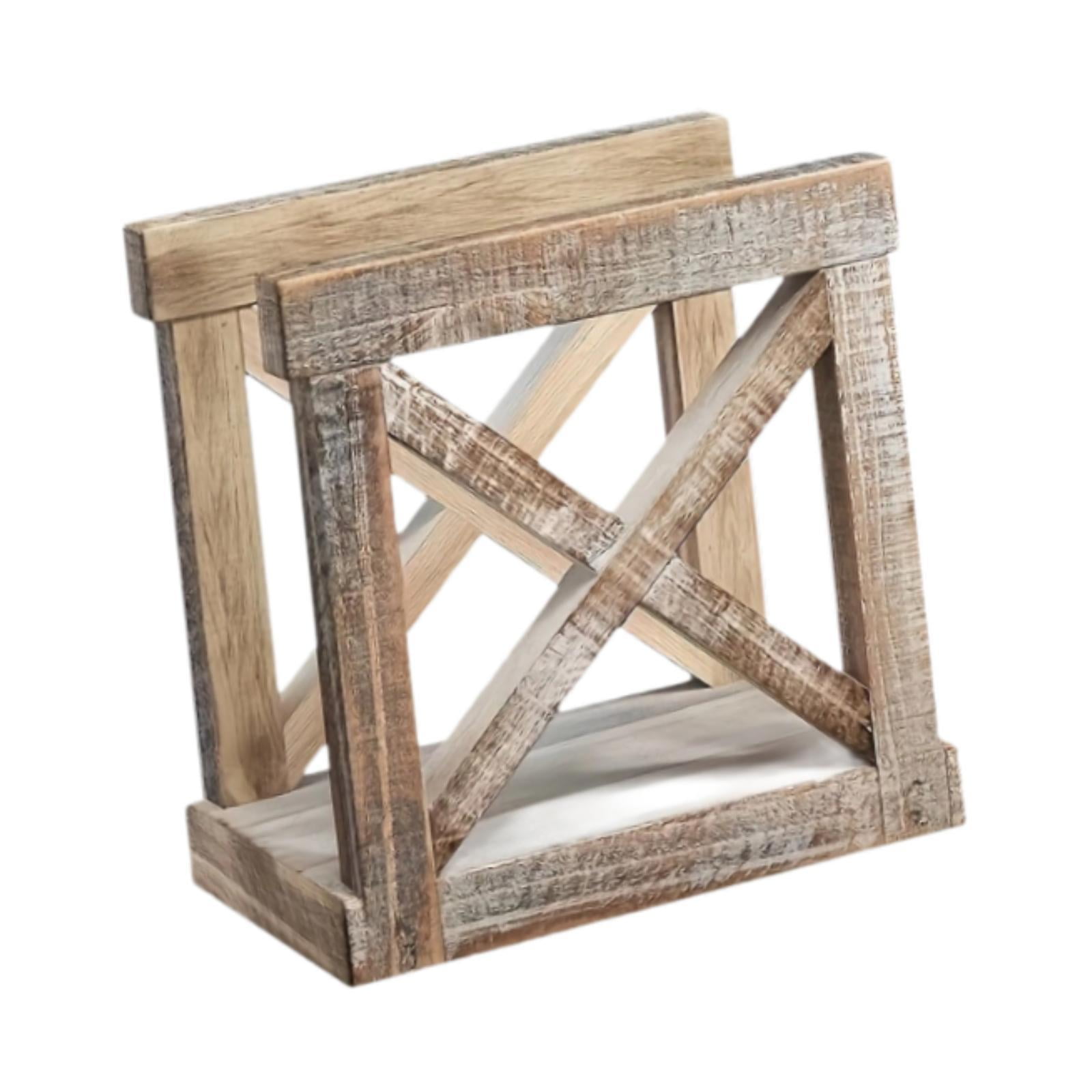 Bothyi - Servilletero De Madera Estilo Granja, Dispensador De Servilletas Para Comedor Y Oficina.