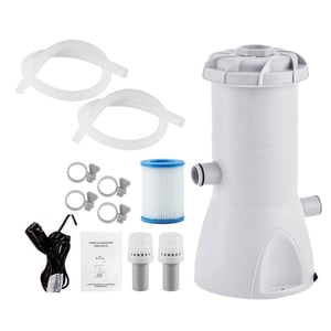 Ioensy - Bomba De Filtro De Piscina De 1000 Galones, Bomba De Filtro De Cartucho Premium Con Enchufe Estadounidense