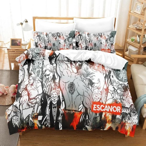 Escanor The Seven Deadly Sins Bedding Set Bed Set Adult Kid Bedroom Duvetcover Sets Bed Sheets