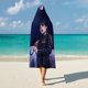 thumbnail image 5 of Miércoles Manta Capa con Capucha Anti-Bolitas, Manta de Lana Ártica Suave, Manta Portátil de Felpa Ligera y Lujosa, Poncho para Siesta en Casa y Oficina, 100*130cm, 5 of 6