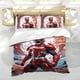thumbnail image 5 of Power Rangers Conjunto de sábanas temático, trío de piezas, cómodo y amigable con la piel, diseño único, regalo de decoración para el hogar para familiares, amigos y fans,173cm *218cm, 5 of 6