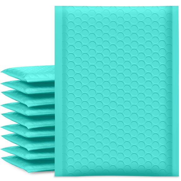 Bubble Mailers UCGOU, color verde azulado, paquete de 25 unidades, 6 x 10 pulgadas, para pequeñas empresas