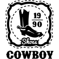 Rienda Libre Graphics - Decomural Cowboy Boots Wild West Ws-46288